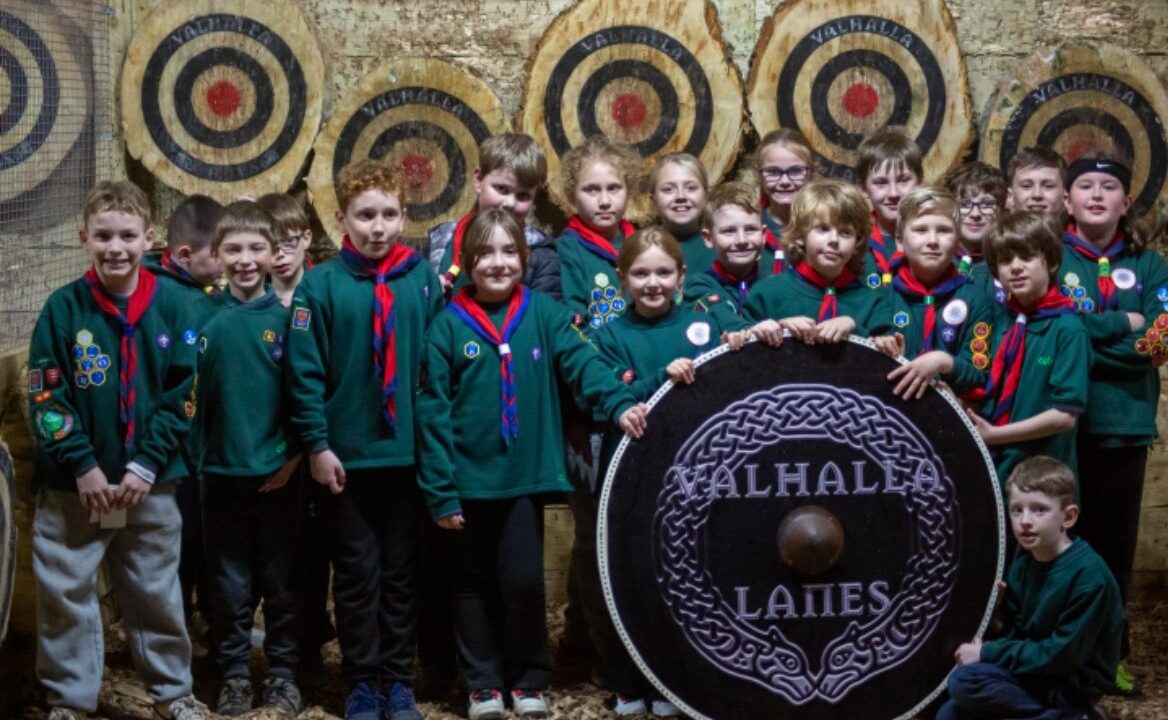 Axe throwing for kids this summer at Valhalla Lanes